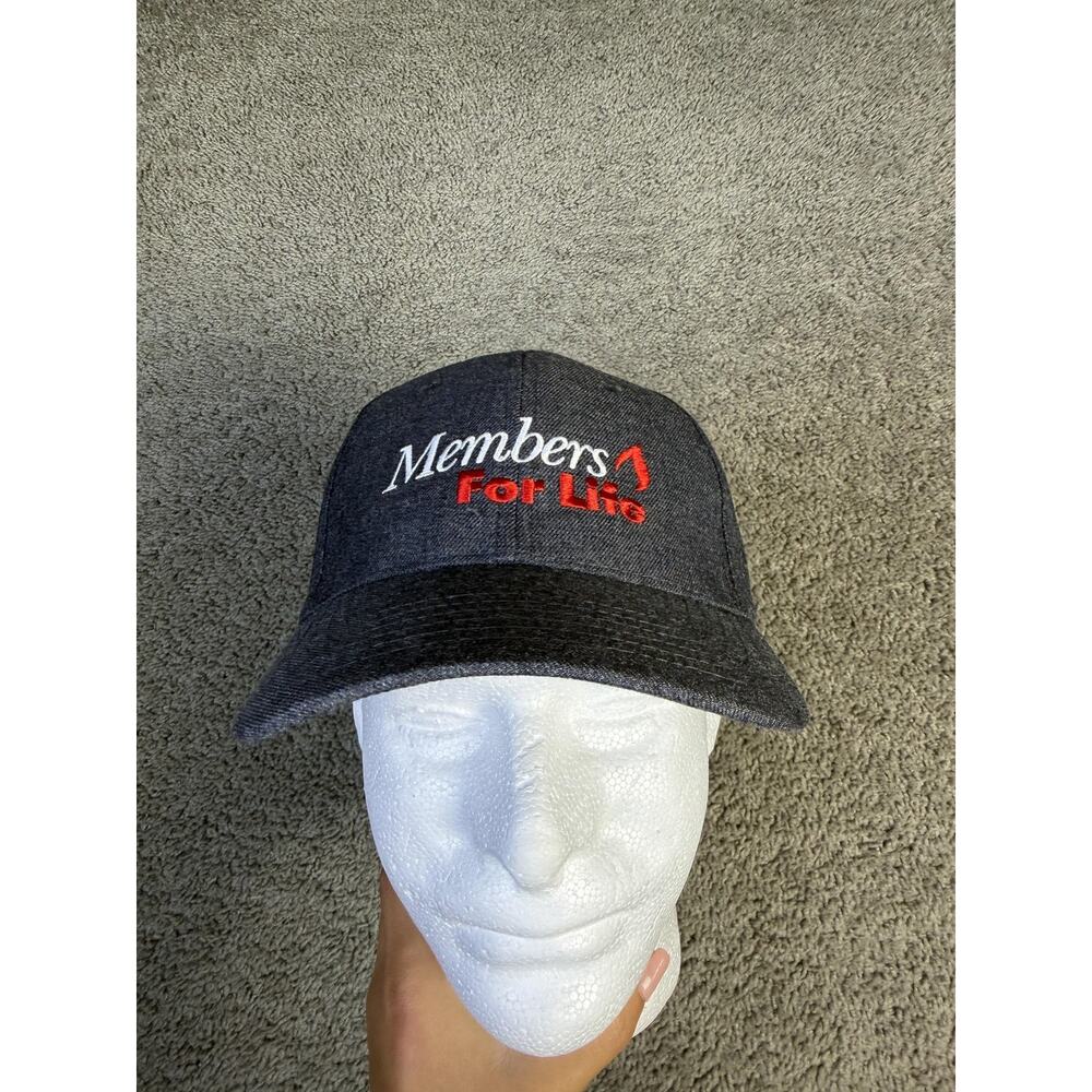 American Red Cross Hat Cap Strap Back Mens One Size Gray Embroidered Logo